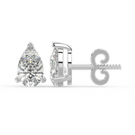 Load image into Gallery viewer, Solitaire Pear Lab Grown Diamond Studs Earrings by Stefee