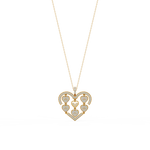 Load image into Gallery viewer, Dazzling Heart  Lab Grown Diamond Pendant by Stefee Jewels