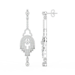 Load image into Gallery viewer, Elegant Streams Lab Grown Diamond Drop Earrings by Stefee Jewels