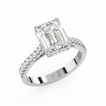 Load image into Gallery viewer, Emerald-Cut  Lab Grown Diamond  Ring by Stefee Jewels