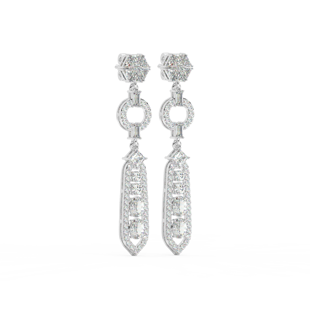 Classic Lab Grown Diamond Starburst Studs By Stefee Jewels
