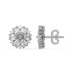 Load image into Gallery viewer, Floral Radiance  Lab Grown Diamond  Pendant Set by Stefee Jewels