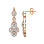 Load image into Gallery viewer, Sparkling Clustered Lab Grown Diamond  Danglers By Stefee Jewels