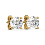 Load image into Gallery viewer, Solitaire Round Lab Grown Diamond Studs Earrings by Stefee