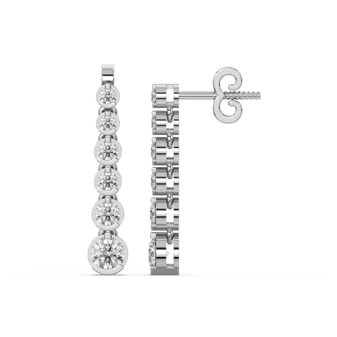 Partywear Traditional Lab Grown Diamond Earrings By Stefee Jewels