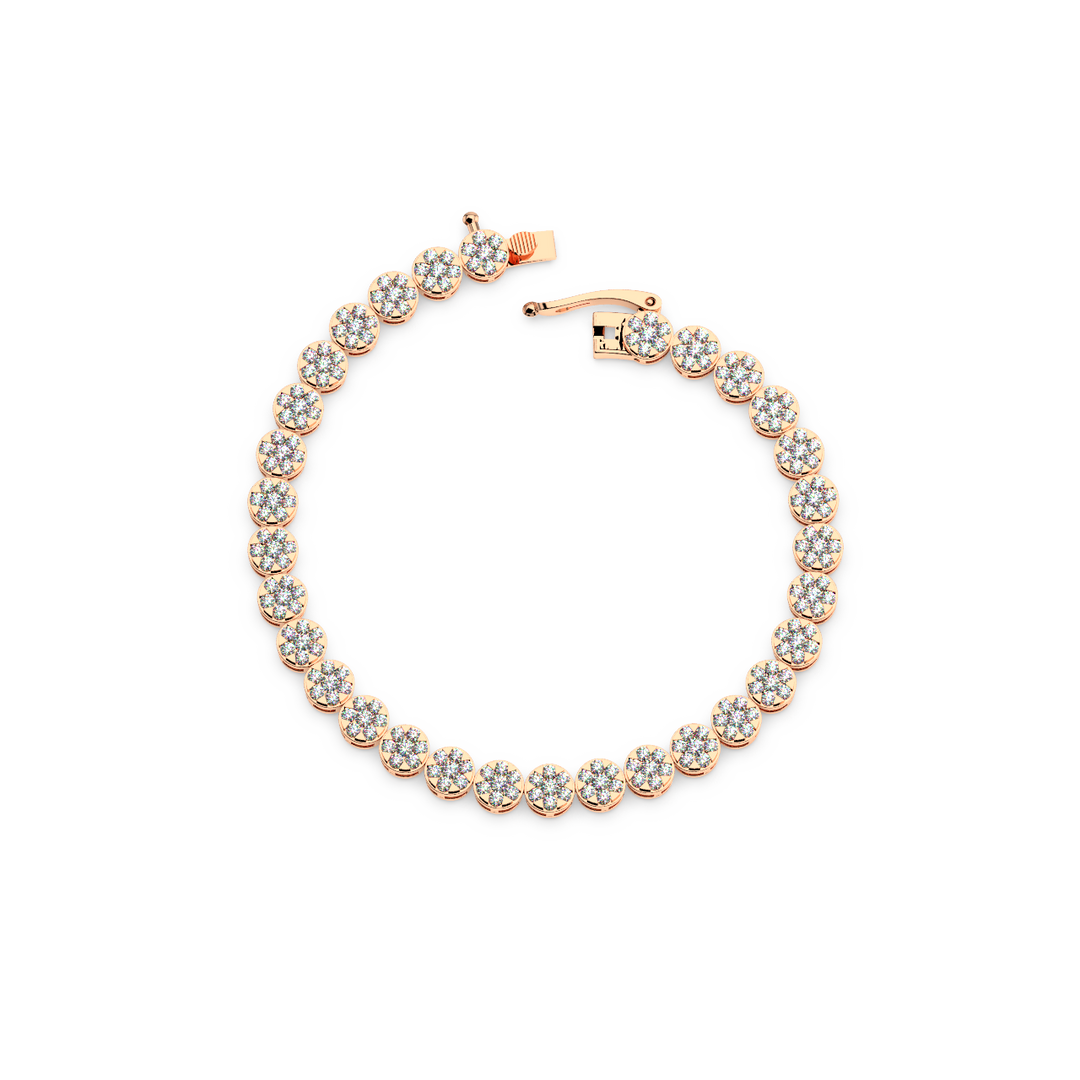 Cluster Lab Grown Diamond Bracelet By Stefee