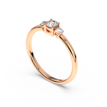 Load image into Gallery viewer, Small Three Stone Lab Grown Diamond Ring by Stefee Jewels