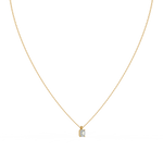 Load image into Gallery viewer, Solitaire Emerald Lab Grown Diamond Pendant by Stefee