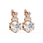 Load image into Gallery viewer, Elegant Glimmer Lab Grown Diamond Stud Earrings by Stefee Jewels