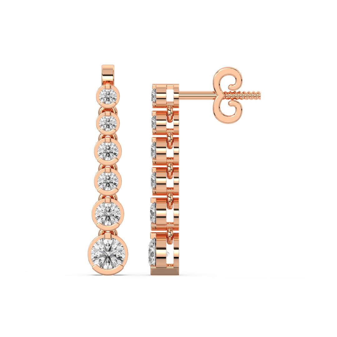 Partywear Traditional Lab Grown Diamond Earrings By Stefee Jewels