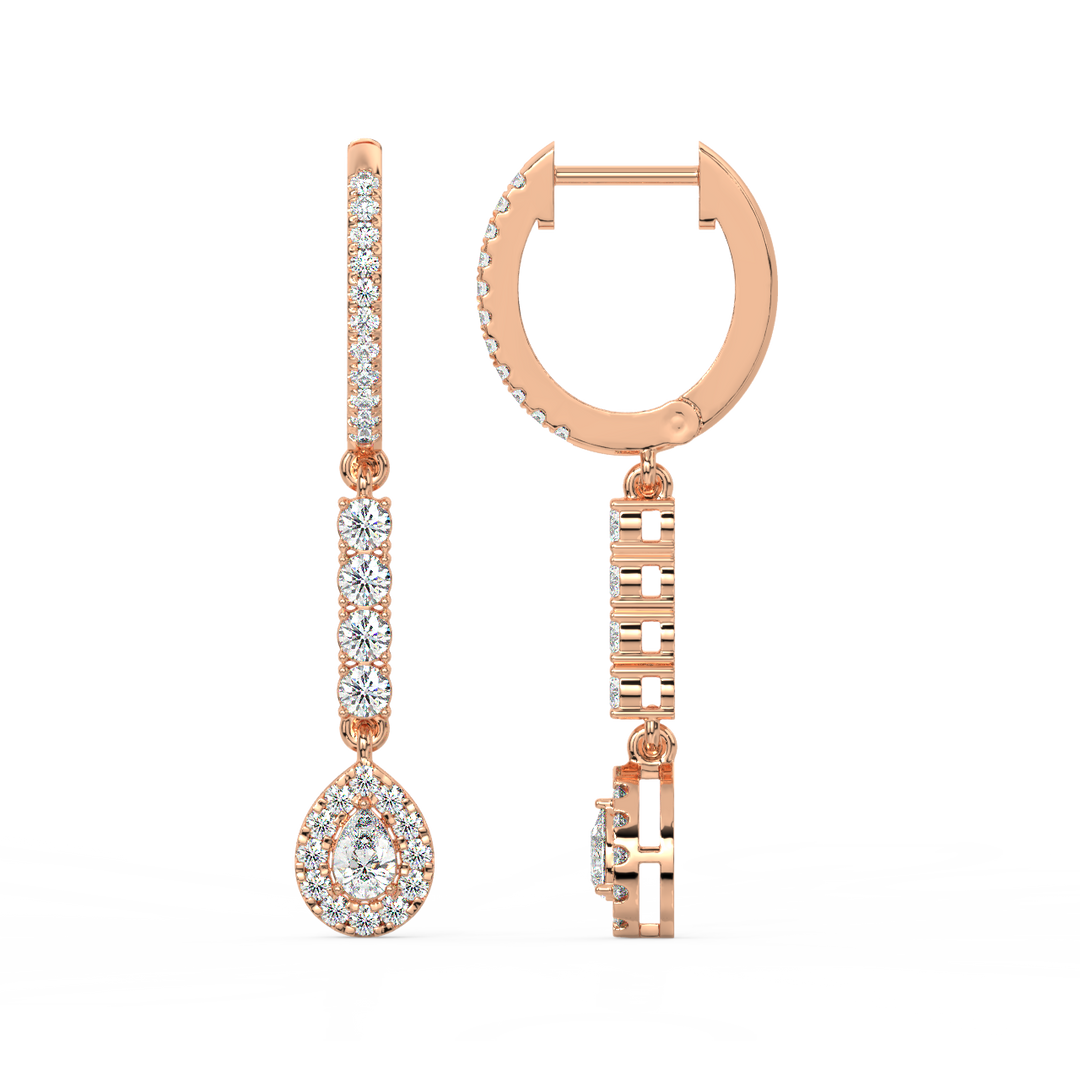 Twinkle Rope  Lab Grown Diamond Drop Earrings By Stefee Jewels