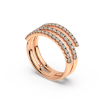 Load image into Gallery viewer, Lab Grown Diamond Coil Ring by Stefee Jewels