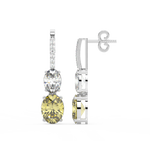 Load image into Gallery viewer, Sparkle and Shine Lab Grown Diamond Drop Earrings by Stefee Jewels