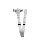 Load image into Gallery viewer, Spiral Left Petal Lab Grown Diamond Ring by Stefee Jewels