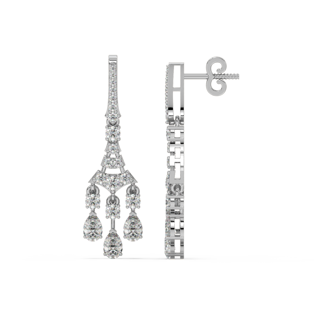 Tiny Drops Lab Grown Diamond   Earrings By Stefee Jewels