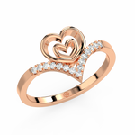 Load image into Gallery viewer, The Heart   Lab Grown Diamond Ring by Stefee Jewels