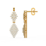 Load image into Gallery viewer, Lab Grown Diamond Raindrop Earrings  By Stefee Jewels