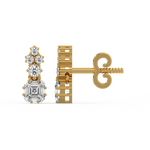 Load image into Gallery viewer, Elegant Twinkles Lab Grown Diamond Studd Earrings by Stefee Jewels