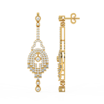 Load image into Gallery viewer, Elegant Streams Lab Grown Diamond Drop Earrings by Stefee Jewels