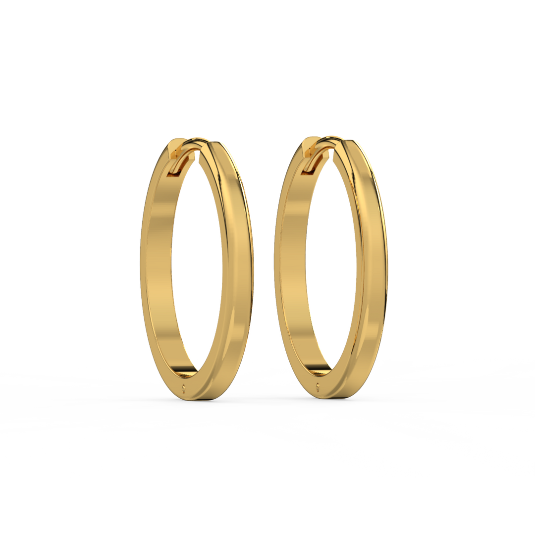 Huggie Hoops Lab Grown Diamond Earrings by Stefee