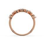 Load image into Gallery viewer, Multi-Shape Half Band Lab Grown - Engagement Diamond Ring by Stefee Jewels