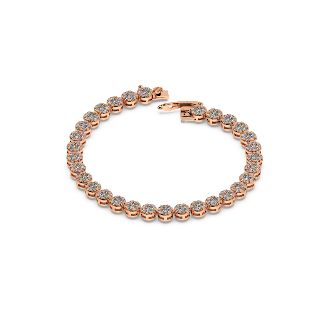 Cluster Lab Grown Diamond Bracelet By Stefee