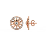 Load image into Gallery viewer, Radiant Round Lab Grown Diamond Studd Earrings by Stefee Jewels