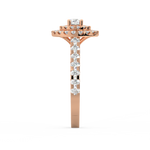 Load image into Gallery viewer, Lab Grown Diamond Cluster Double Halo - Engagement Ring by Stefee Jewels