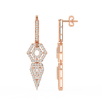 Load image into Gallery viewer, Shining Splendor Lab Grown Diamond Drop Earrings by Stefee Jewels