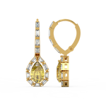 Load image into Gallery viewer, Radiant Reflections Lab Grown Diamond Drop Earrings by Stefee Jewels