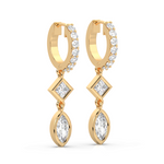 Load image into Gallery viewer, Glittering Grace Lab Grown Diamond Drop Earrings by Stefee Jewels