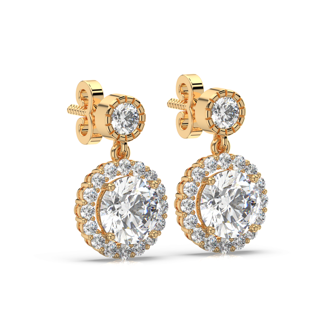 Signature Cross  Lab Grown Diamond Studs By Stefee Jewels
