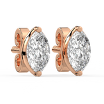 Load image into Gallery viewer, Luminous Love Lab Grown Diamond Stud Earrings by Stefee Jewels