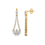 Load image into Gallery viewer, Flora Lab Grown Diamond  Danglers By Stefee Jewels