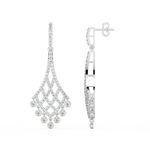 Load image into Gallery viewer, Timeless Sparkle Lab Grown Diamond Drop Earrings by Stefee Jewels