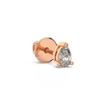 Load image into Gallery viewer, Solitaire Pear Lab Grown Diamond Studs Earrings by Stefee