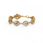 Load image into Gallery viewer, Sparkling Petals Lab Grown Diamond Bracelet by Stefee Jewels