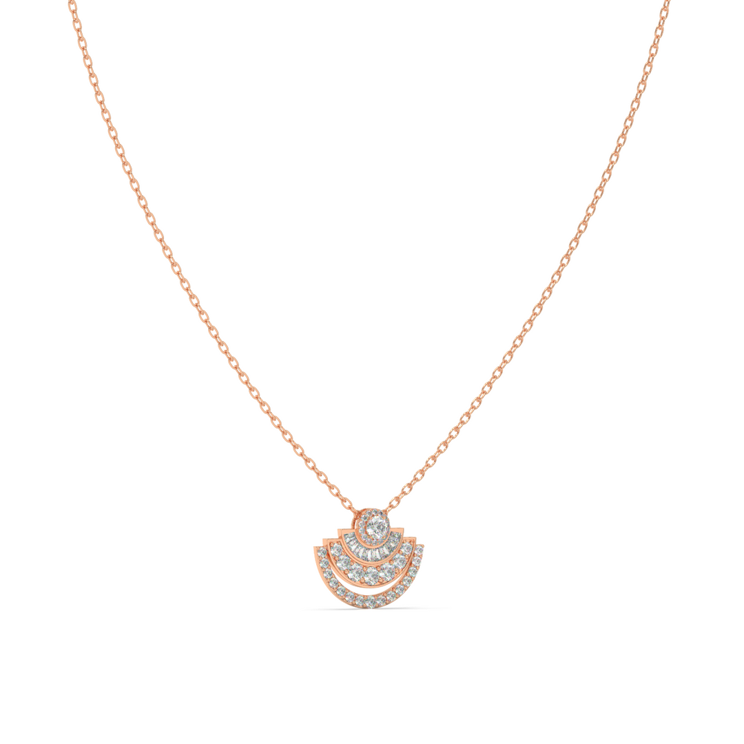 Moonshine Lab Grown Diamond Studded Pendants by Stefee Jewels