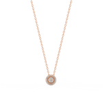 Load image into Gallery viewer, Double Halo Necklace with Pink Lab Grown Diamonds by Stefee