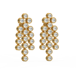 Load image into Gallery viewer, Cluster Dangle Earrings By Stefee Jewels