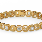 Load image into Gallery viewer, Bridal  Lab Grown Diamond Bracelet with sparkling  by Stefee Jewels