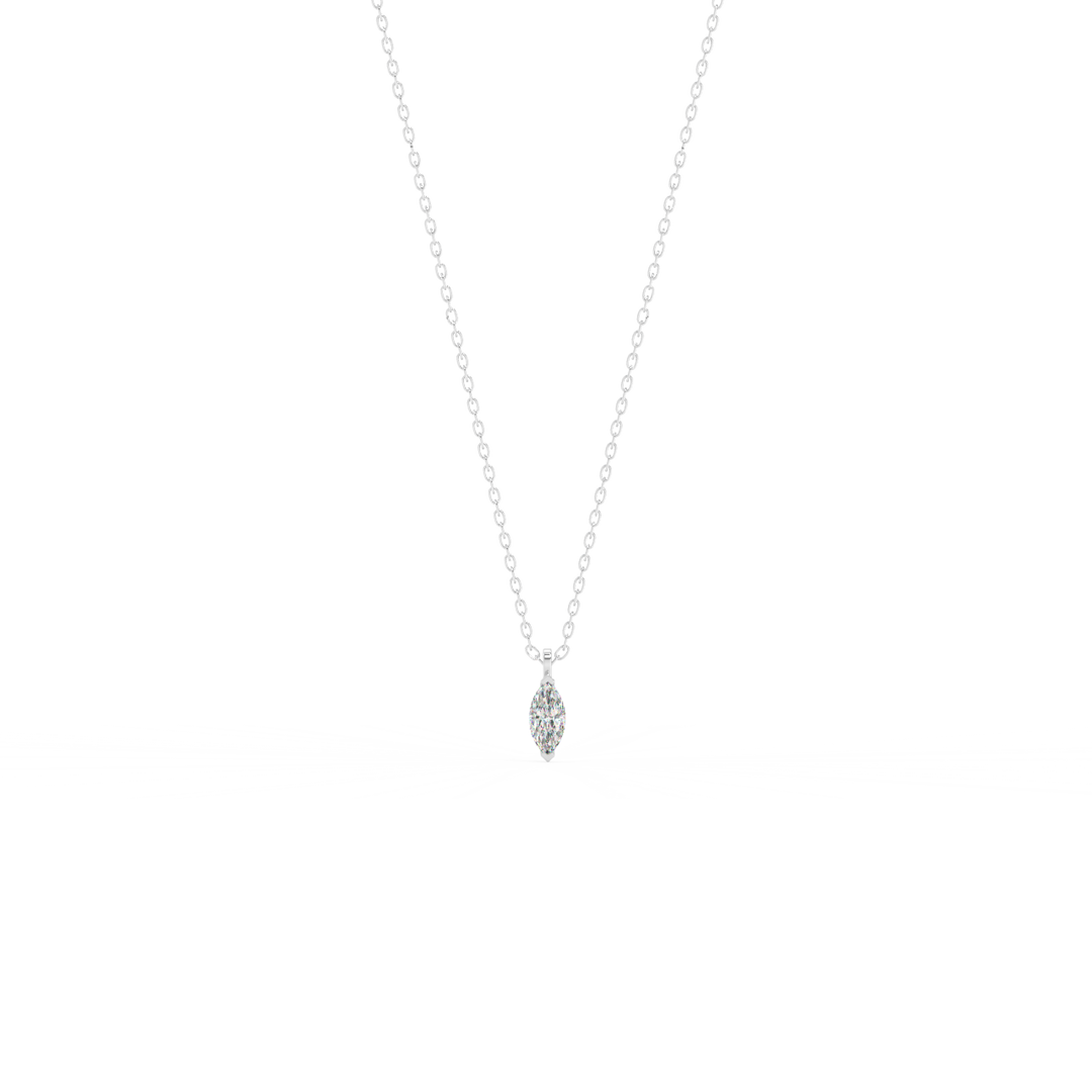 Solitaire Marquise Lab Grown Diamond Pendant by Stefee