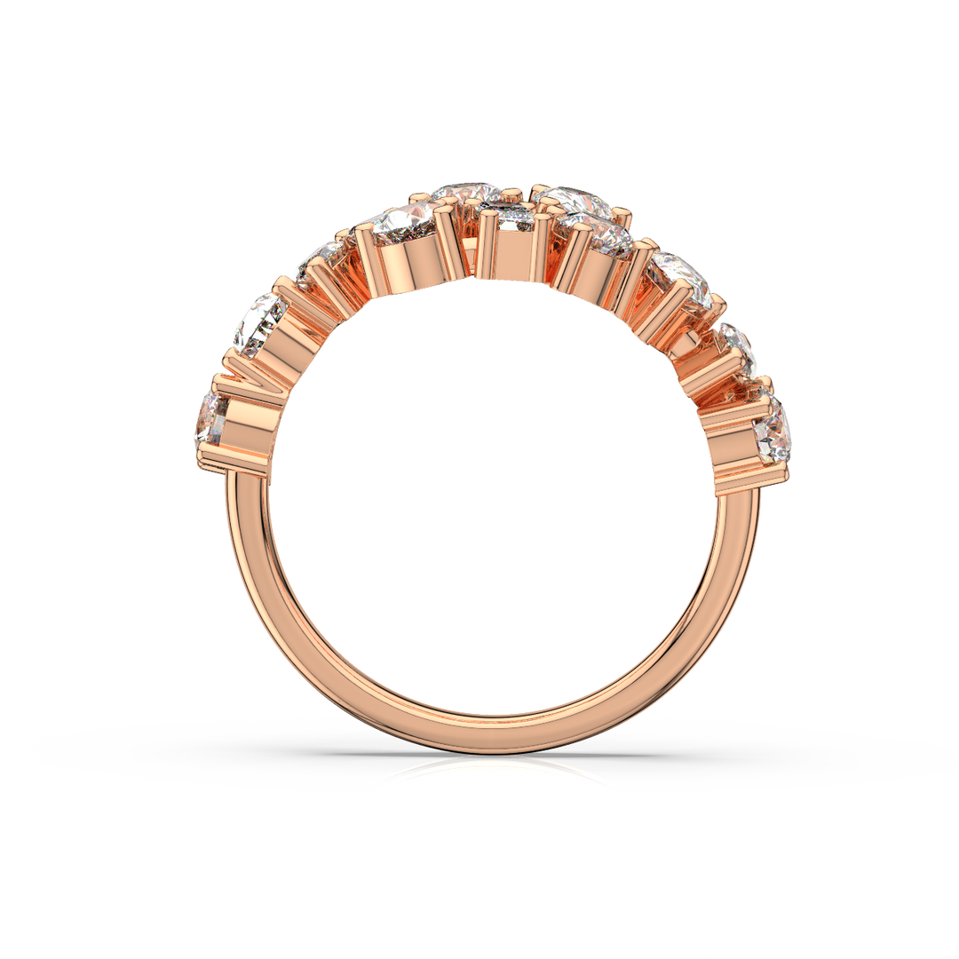 Multi-Shape Twist - Lab Grown Diamond Ring by Stefee Jewels