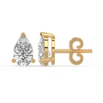 Load image into Gallery viewer, Solitaire Pear Lab Grown Diamond Studs Earrings by Stefee