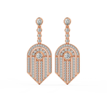 Load image into Gallery viewer, Brilliant Blossoms Lab Grown Diamond Drop Earrings by Stefee Jewels