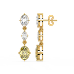 Load image into Gallery viewer, Elegant Glimmer Lab Grown Diamond Drop Earrings by Stefee Jewels