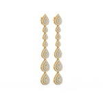 Load image into Gallery viewer, Sparkling Lab Grown Diamond Drop Earrings By Stefee Jewels