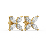 Load image into Gallery viewer, Marquise Flower Lab Grown Diamond Earrings by Stefee