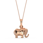 Load image into Gallery viewer, Elephant Lab Grown Diamond Pendant by Stefee