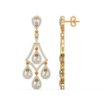 Load image into Gallery viewer, Sparkling Cubic  Lab Grown DiamondStuds By Stefee Jewels